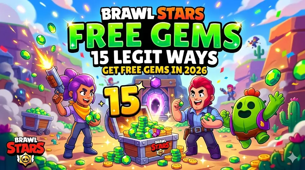 15 legit ways to get free gems in Brawl Stars in 2026