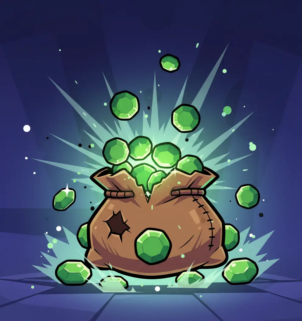 Brawl Stars characters celebrating after earning free gems and rewards.